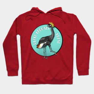 Black Crowned Crane Hoodie